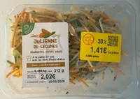 Julienne de légumes (courgette,patate douce)