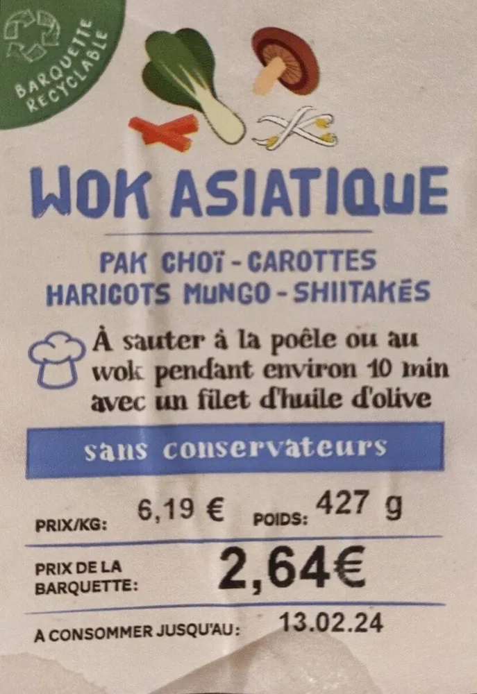 Wok asiatique