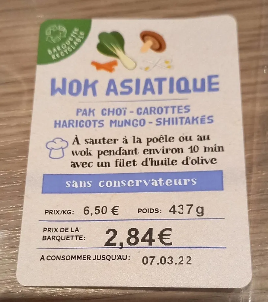 Wok asiatique