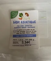 Wok asiatique pak choi carottes mungo shiitakes