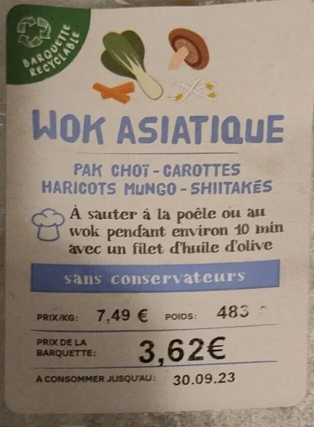 Wok asiatique