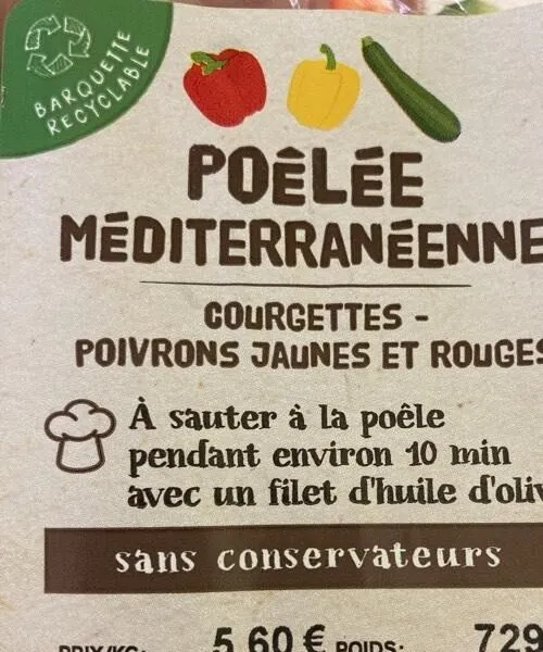 Poêlée  Méditerranée