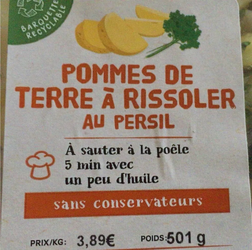 POMMES DE TERRE A RISSOLER