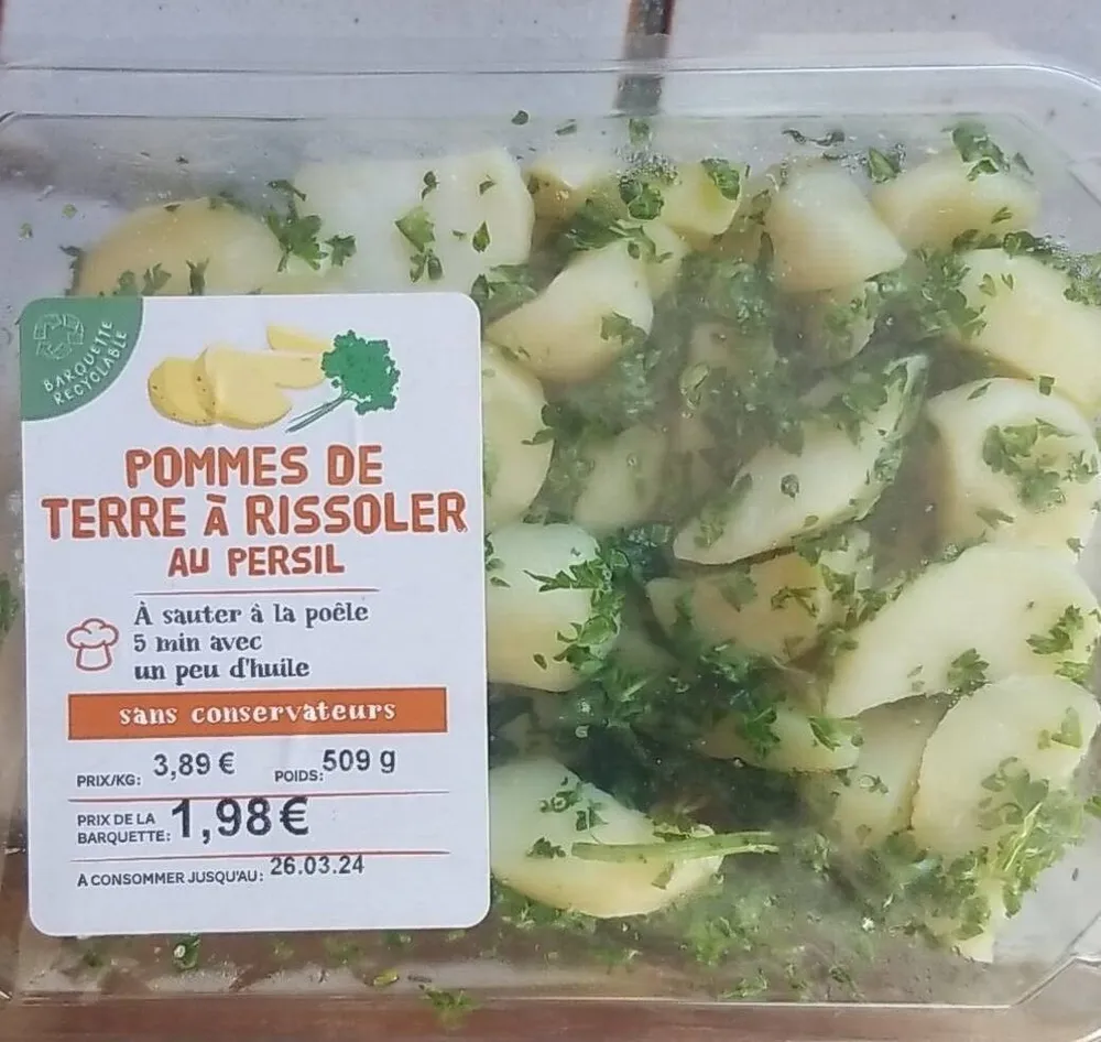 Pomme de terre, persil