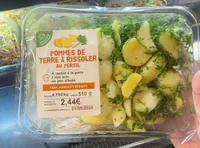 Pommes de terre à isolée au persil