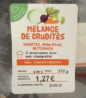 Melange de crudités
