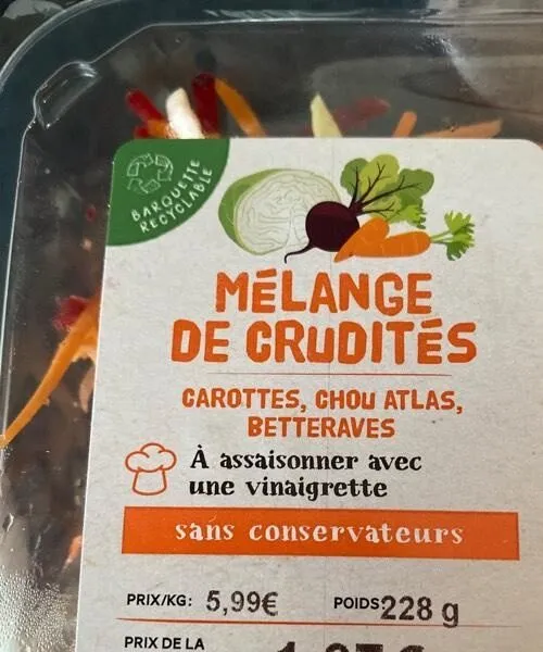 Mélange de crudités