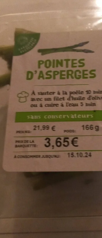 Pointes D’asperges Vertes