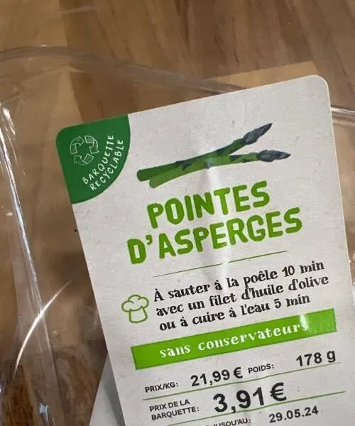 Pointes d’asperges