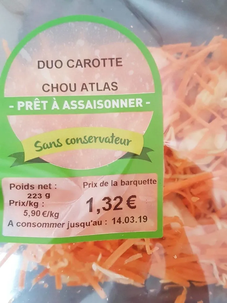 Mélange choux/carotte
