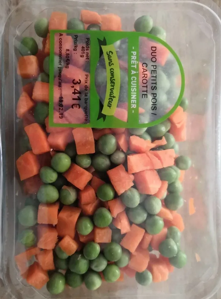 Duo petits pois / carotte