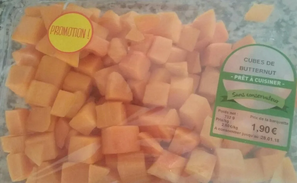Cubes de butternut