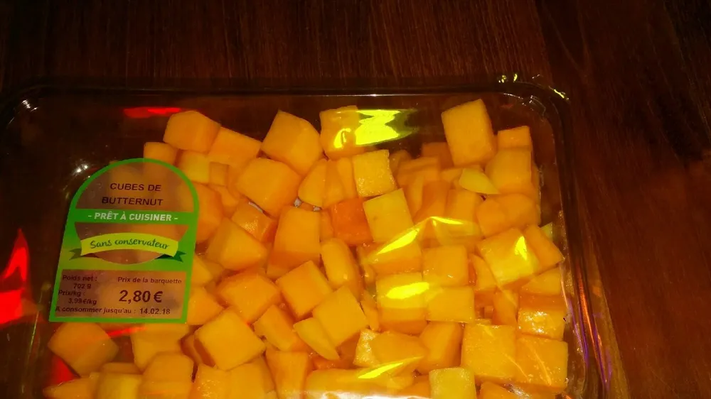 Cubes de butternut