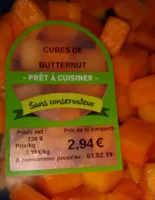 Cubes de butternut