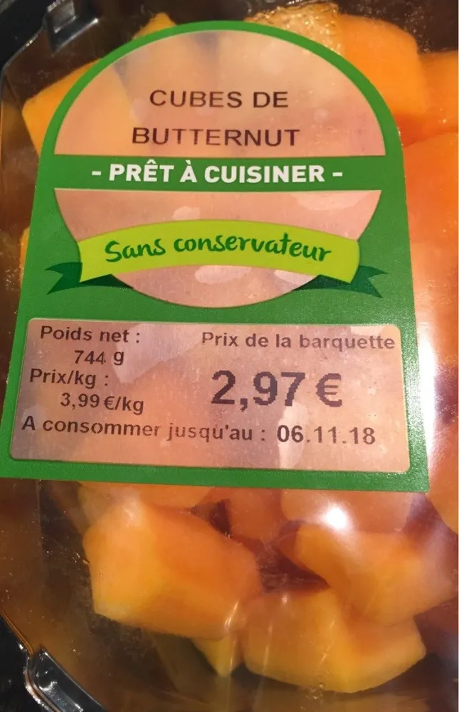 Cubes de butternut