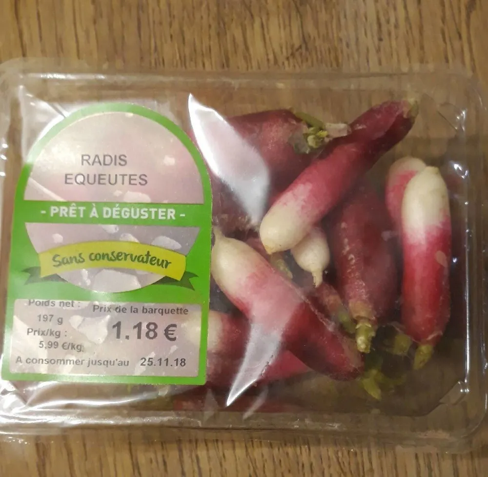 Radis equeutés