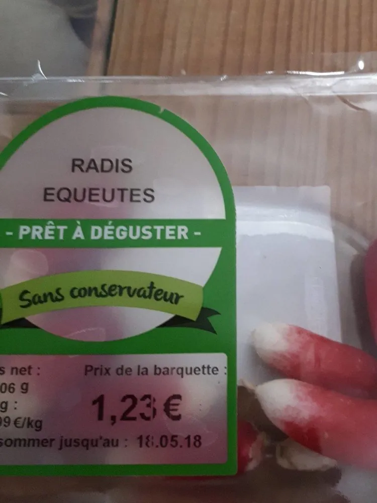 Radis equeutés