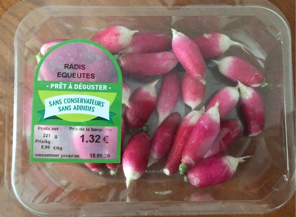 Radis equeutés
