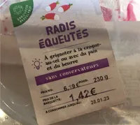 Radis équeutés