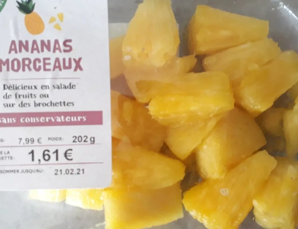 Ananas morceaux
