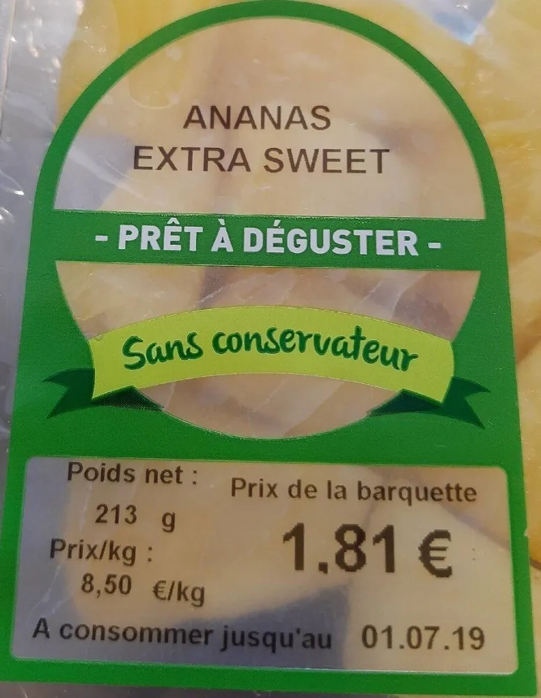 Ananas extra sweet