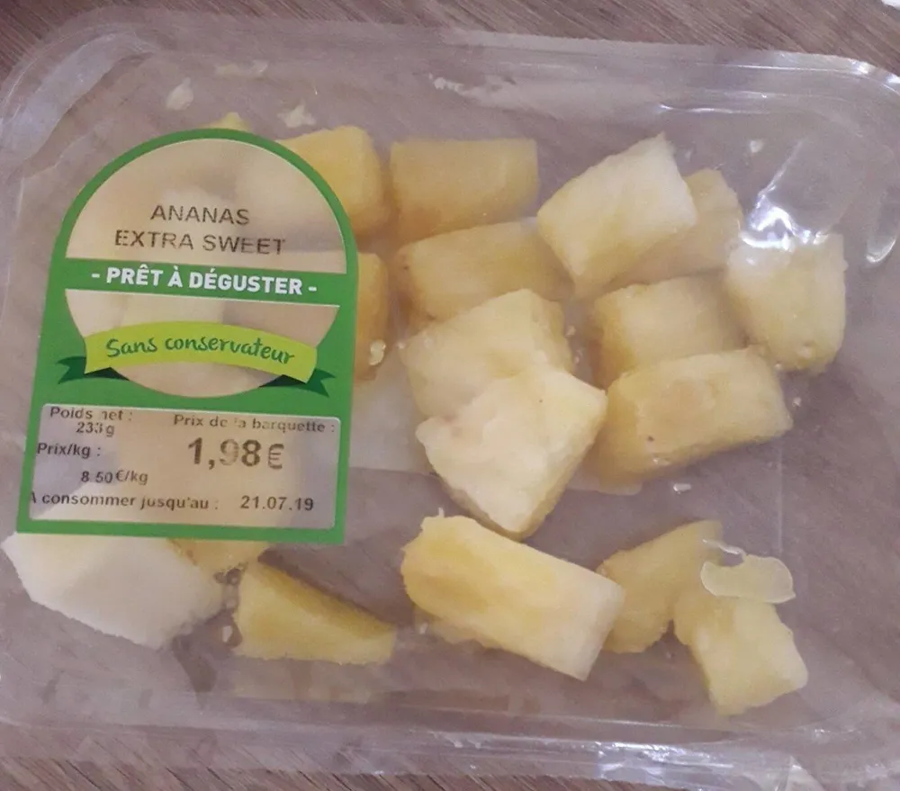 Ananas extra sweet prêt à déguster