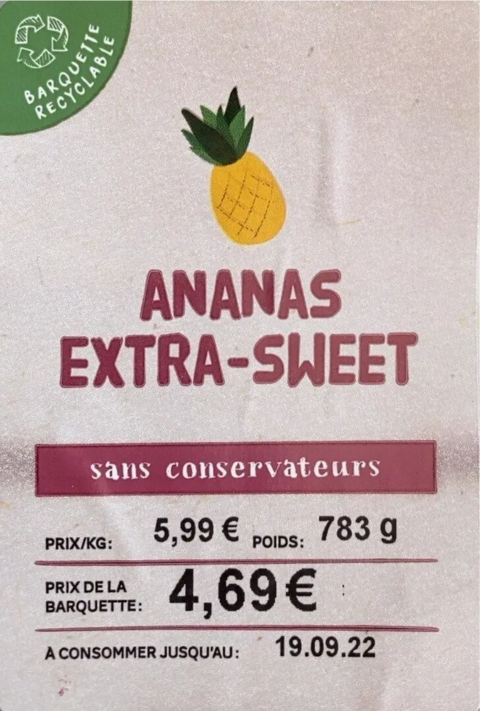 Ananas extra-sweet