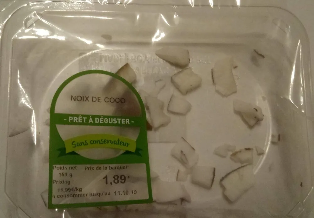 Noix de coco prêt à déguster