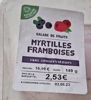 Myrtilles framboises