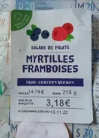 Myrtilles Framboises