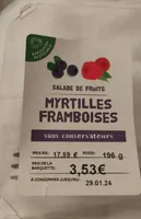 Salade de fruits myrtilles framboises