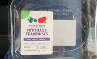 Salade de fruit myrtilles framboises