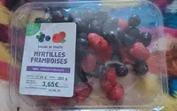 Salade de fruits framboise et myrtille
