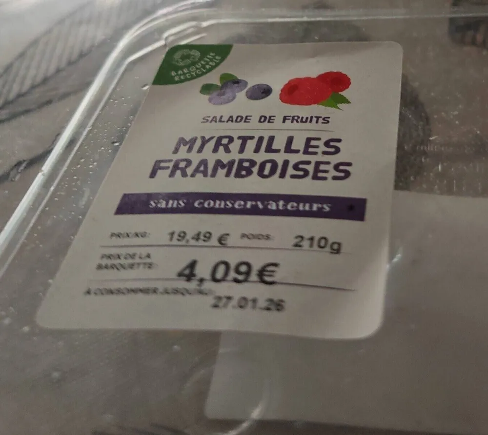 MYRTILLES FRAMBOISES
