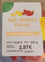 Duo ananas fraise