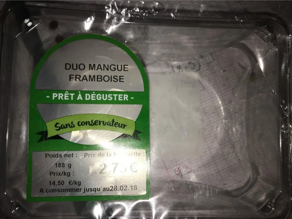 Duo mangue framboise