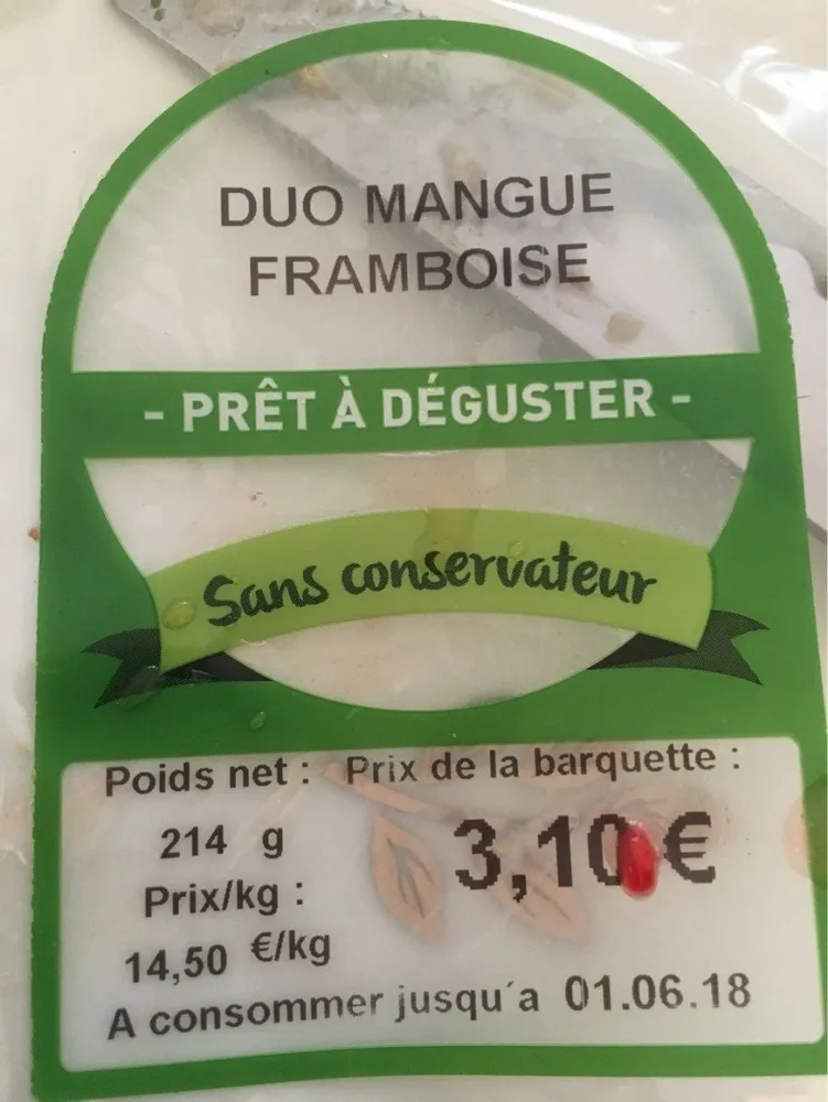 Duo mangue framboise