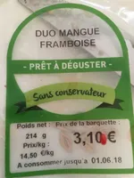 Duo mangue framboise
