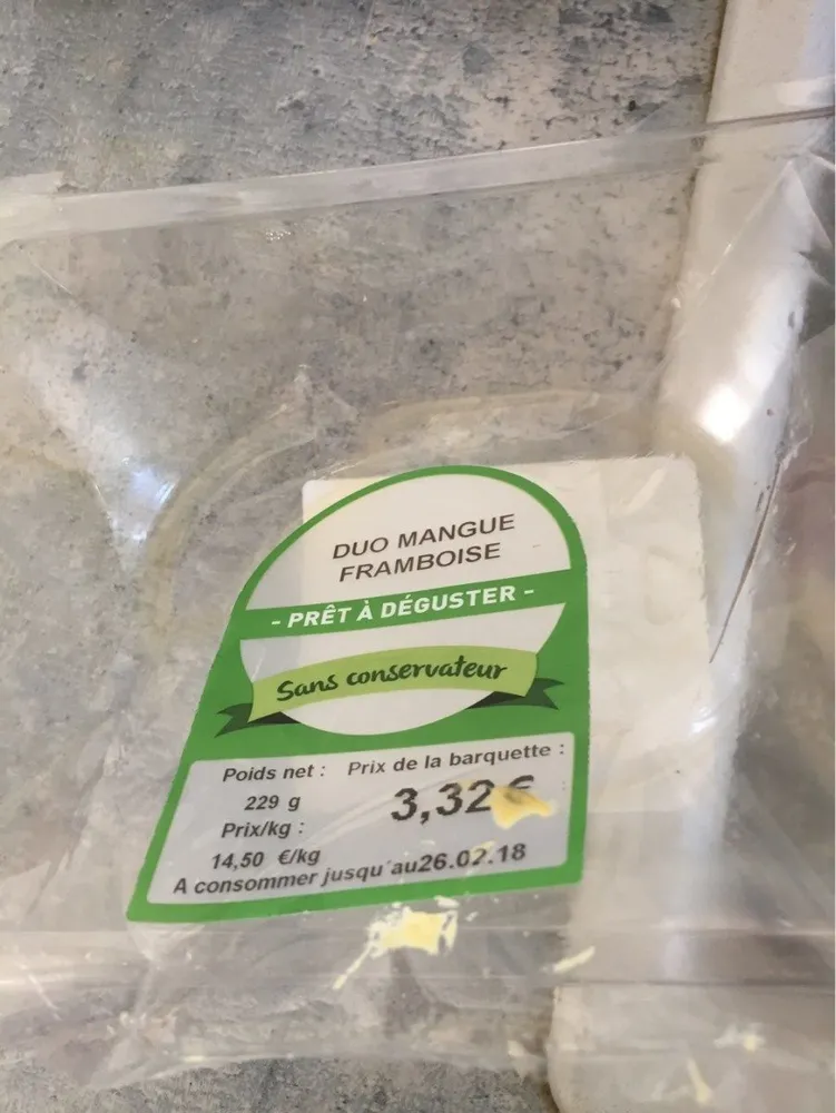 Duo mangue framboise