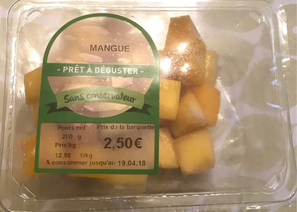 Mangue en barquette