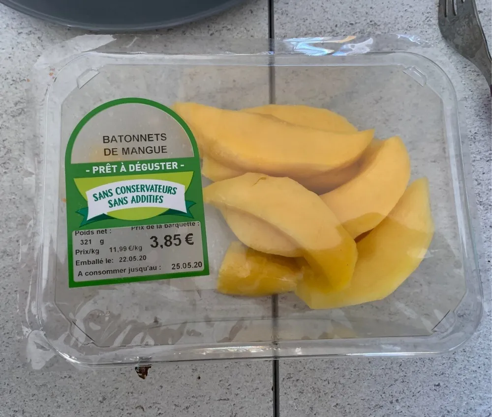 Batonnets de mangue