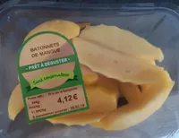 Bâtonnets de mangue