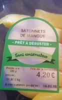 Mangue en bâtonnets