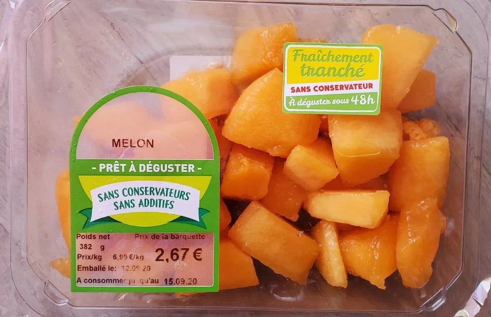 Melon en barquette