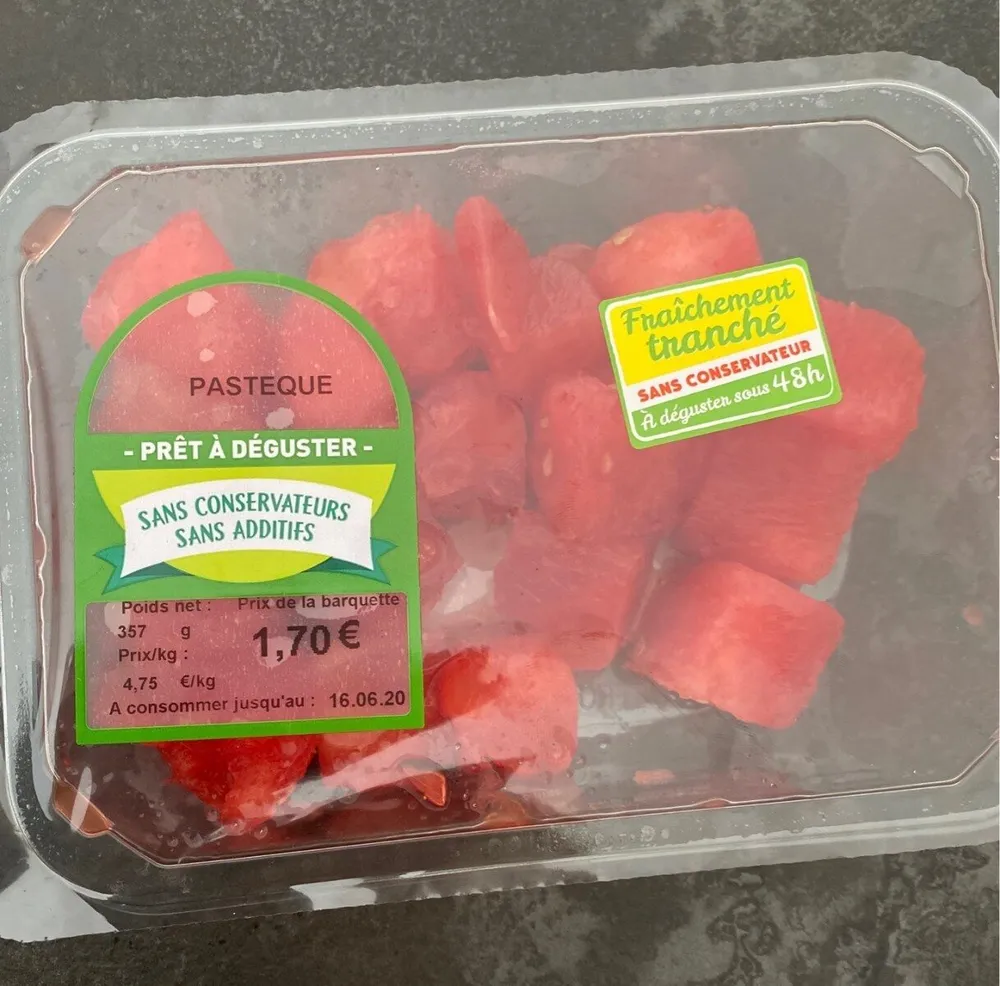 Pasteque tranché