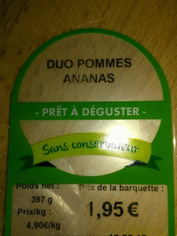 Duo pommes ananas