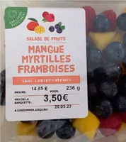 Mangue myrtilles framboises
