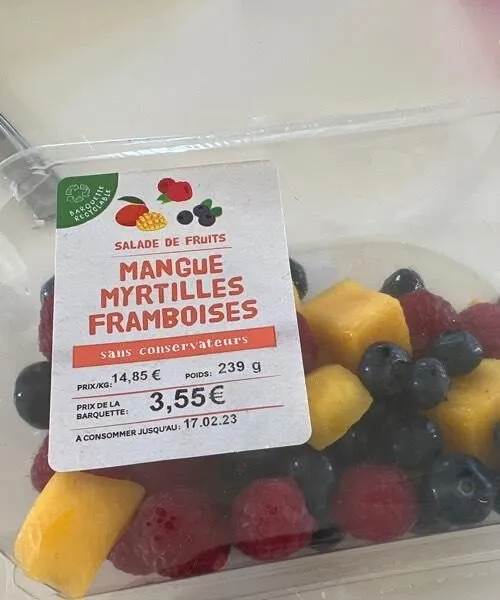 Barquette fruits