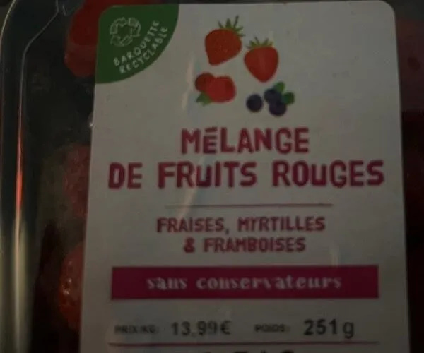Mélange fruits rouges