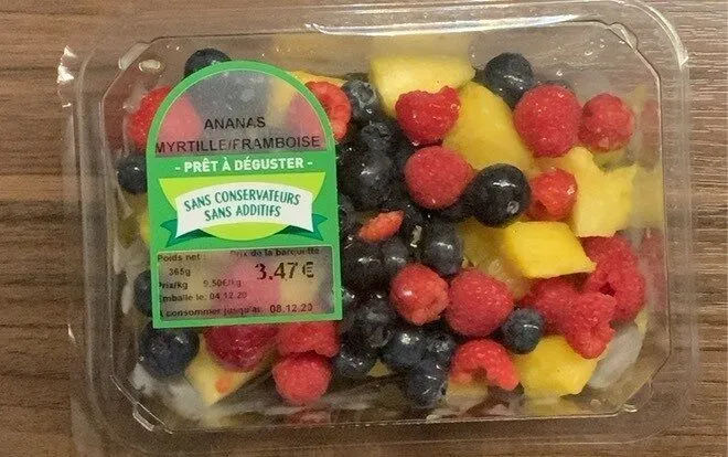 Ananas/Myrtille/Framboise